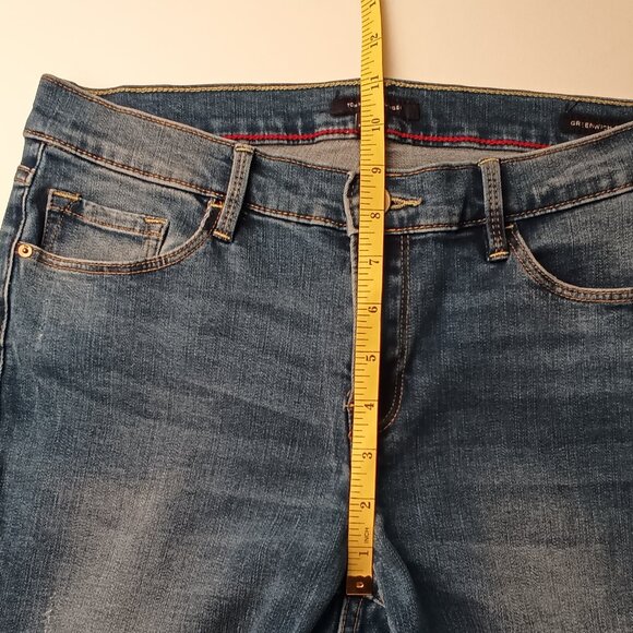 Tommy Hilfiger Denim Jeans Size 8 Greenwich Skinny Mid Rise Medium Wash - Picture 8 of 10